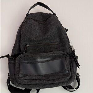 Tahari Charcoal Backpack with Black Details